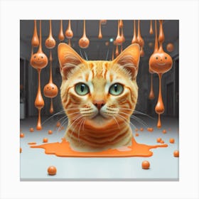 Orange Cat Canvas Print