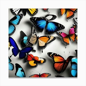 Colorful Butterflies 2 Canvas Print