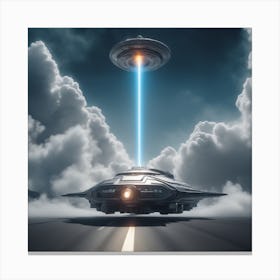 Alien Spaceship 4 Canvas Print