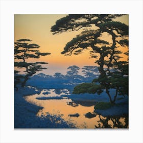 Landscape Photography In Style Anna Atkins (2) Canvas Print