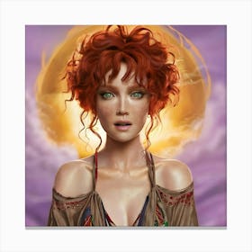 RedHeadUnique1 Canvas Print