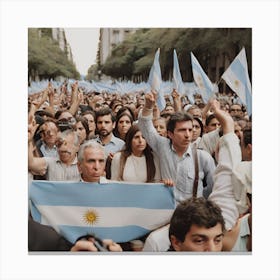 An Argentinian Protest Canvas Print