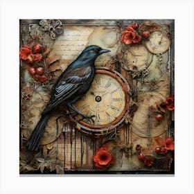 Clockwork Bird Canvas Print