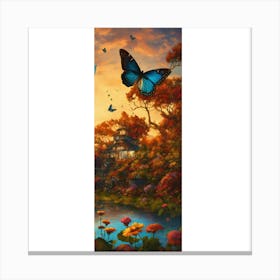 Butterfly Garden Canvas Print