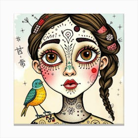 Day Of The Dead Girl 1 Canvas Print