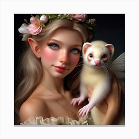 Fairy Ferret Canvas Print