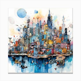 Cityscape 4 Canvas Print