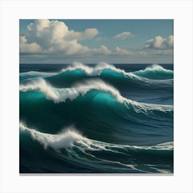 Default Create Unique Design Of Ocean Waves 1 Canvas Print