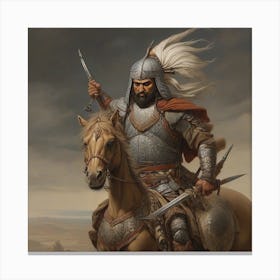 Leonardo Diffusion Xl An Imaginary Image Of A Persian Warrior 0 Canvas Print