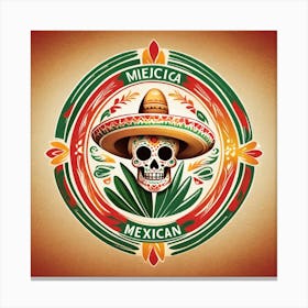 Mexican Skull 89 Canvas Print