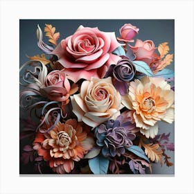 Bouquet Of Flowers 15 Canvas Print