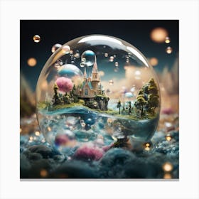 Fairytale Castle In A Bubble Canvas Print