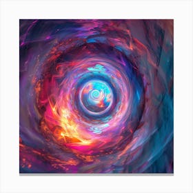 Abstract Swirling Vortex Canvas Print