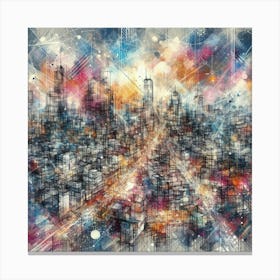 Abstract Cityscape 22 Canvas Print