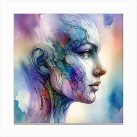 Face Of Colours Canvas Print