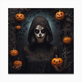 A Halloween Mysterious Atmosphere Canvas Print