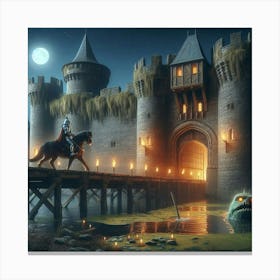 Knights In The Castle Canvas Print