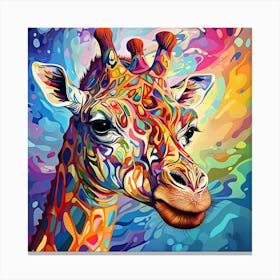 Giraffe Painting 2 Canvas Print