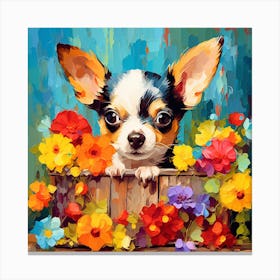 Chihuahua Painting Canvas Print