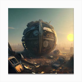 Futuristic City 8 Canvas Print