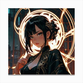 Anime Girl 4 Canvas Print