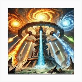 Elemental Convergence Array 1 Canvas Print