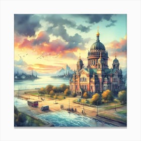 St Petersburg Cathedral Canvas Print