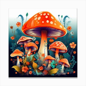 Mushroom Garden 3 Canvas Print