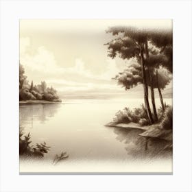 Landscape Painting Canvas Print