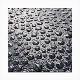 Water Droplets On A Car Canvas Print