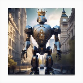 King Of Robots 1 Canvas Print