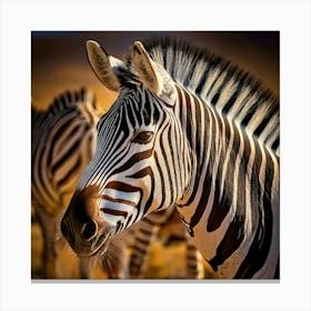 Firefly Zebra In A Mesmerizing Optical Illusion Of Stripes 25826 (2) Canvas Print