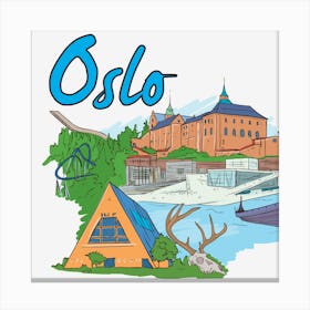 Oslo art Canvas Print