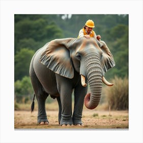 Asm Elephant Wearing Like An Engineer 823c3963 17b4 4223 B0fe A30587809140 Canvas Print