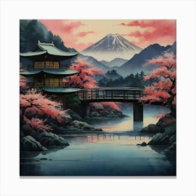 Japanese Bridge 2 Canvas Print