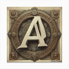 Letter A 2 Canvas Print