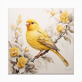 Yellow Finch Canvas Print