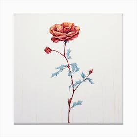 A Single Rose Canvas Print