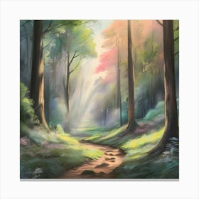 Path In The Woods 5 Canvas Print