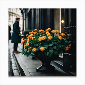 Flowers In London Photography (7) Canvas Print