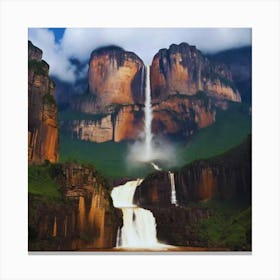 Waterfall In Argentina Canvas Print