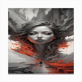 Girl With Red Hair Canvas Print