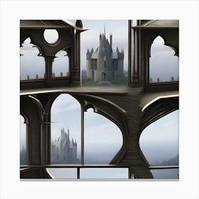 Castle Window Canvas Print