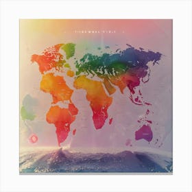 World Map 3 Canvas Print