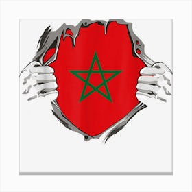 Morocco Flag Canvas Print