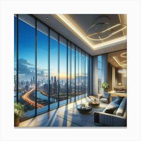 Dubai Skyline Canvas Print