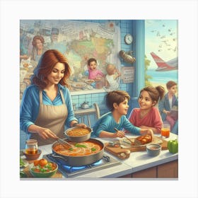 Travel the World with Your Taste Buds: A Parenting Content Creator’s Guide Canvas Print