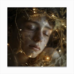 Girl In The Forest 1 Canvas Print