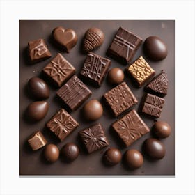 Chocolates Stock Videos & Royalty-Free Footage Canvas Print