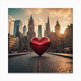 Heart Stock Videos & Royalty-Free Footage 2 Canvas Print